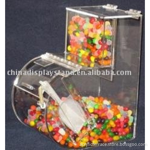 acrylic candy box with scoop